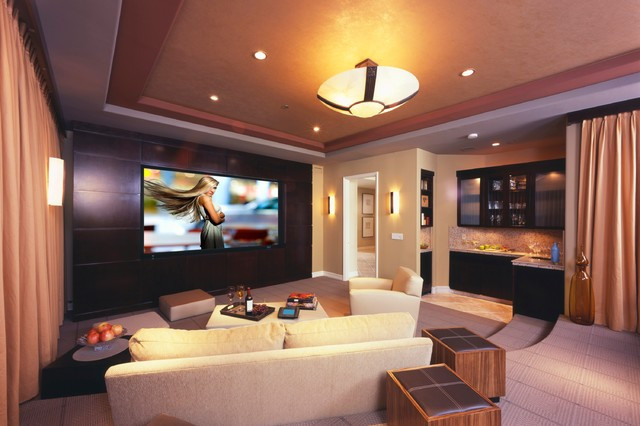 Living Room Home Theater Ideas
 Top 25 home theater room decor ideas and designs