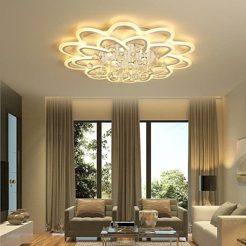 Living Room Light Fixture
 Led crystal ceiling lamp For Living room Bedroom Kitchen