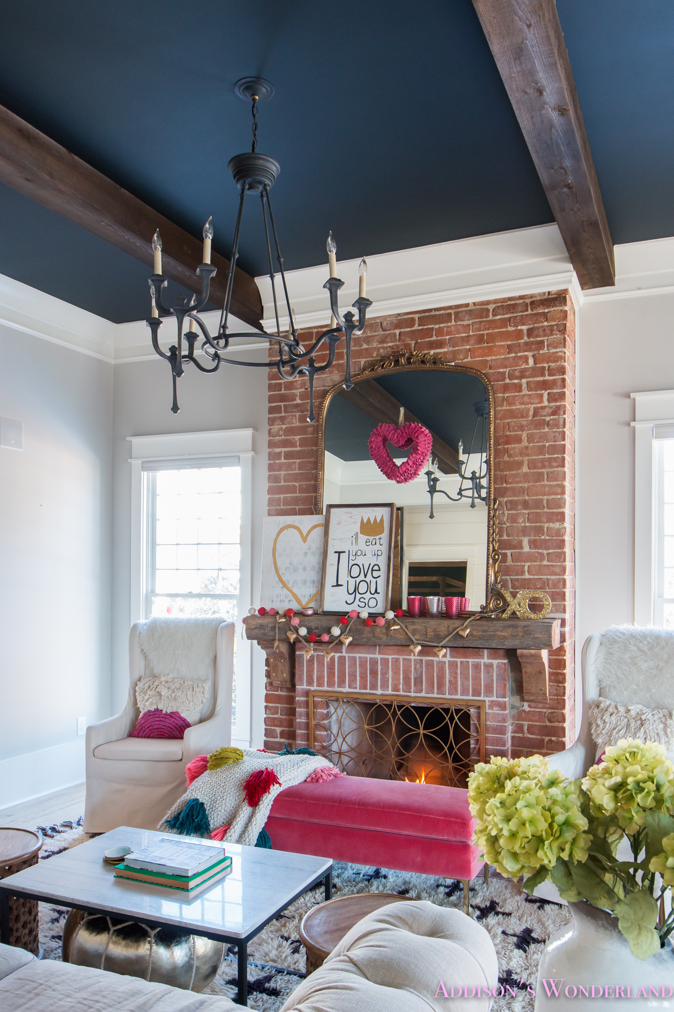 Living Room Makeovers Ideas
 Our Colorful Whimsical & Elegant Valentine s Day Living