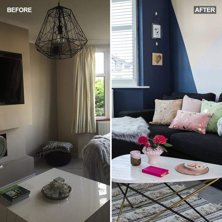 Living Room Makeovers Ideas
 Before and after see how this bland living room has been