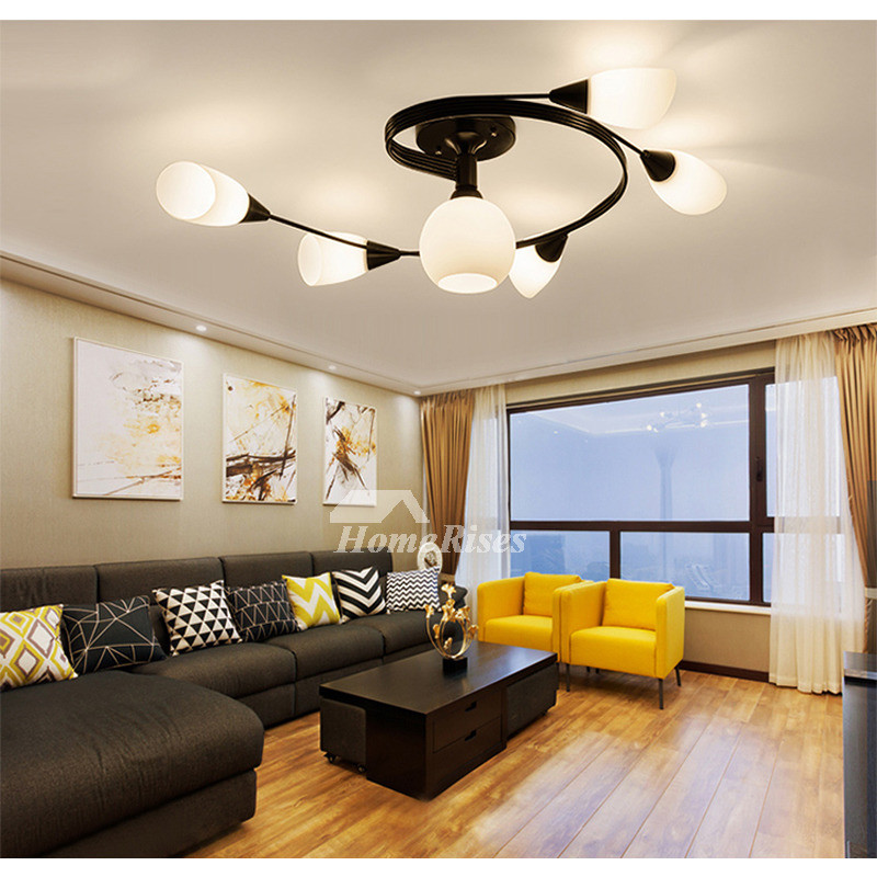 Living Room Overhead Lighting
 Living Room Ceiling Light Ideas 4 6 Lights Bedroom Black