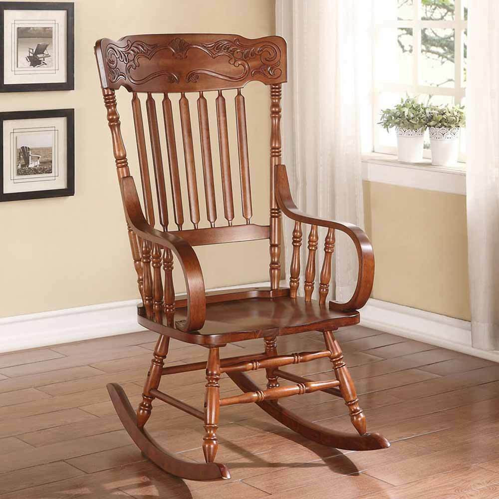 Living Room Rocking Chair
 Kloris Collection Transitional Living Room Rocking Chair