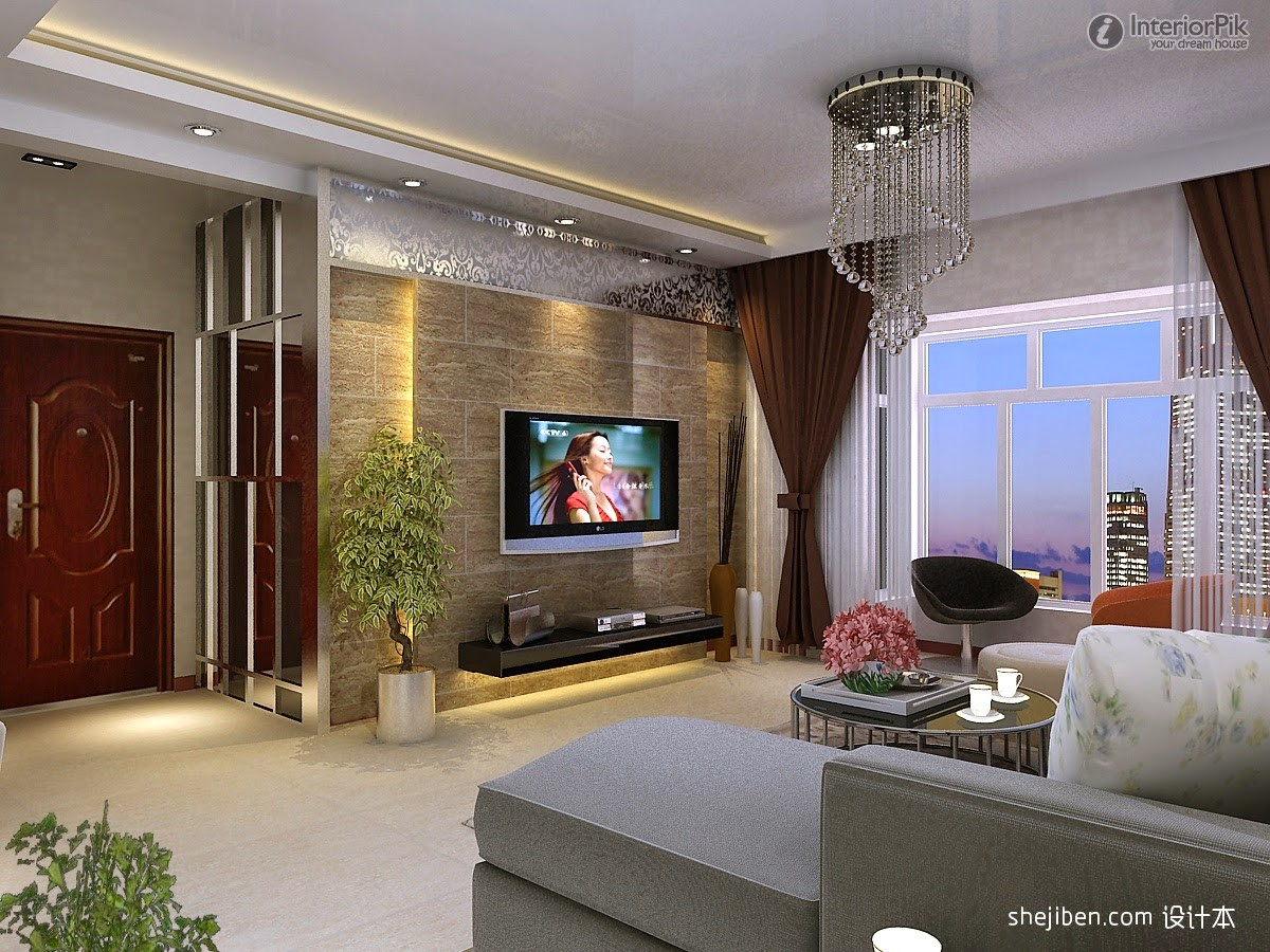 Living Room Tv Wall
 Modern TV Walls Ideas Wikalo My Home Design And Decor