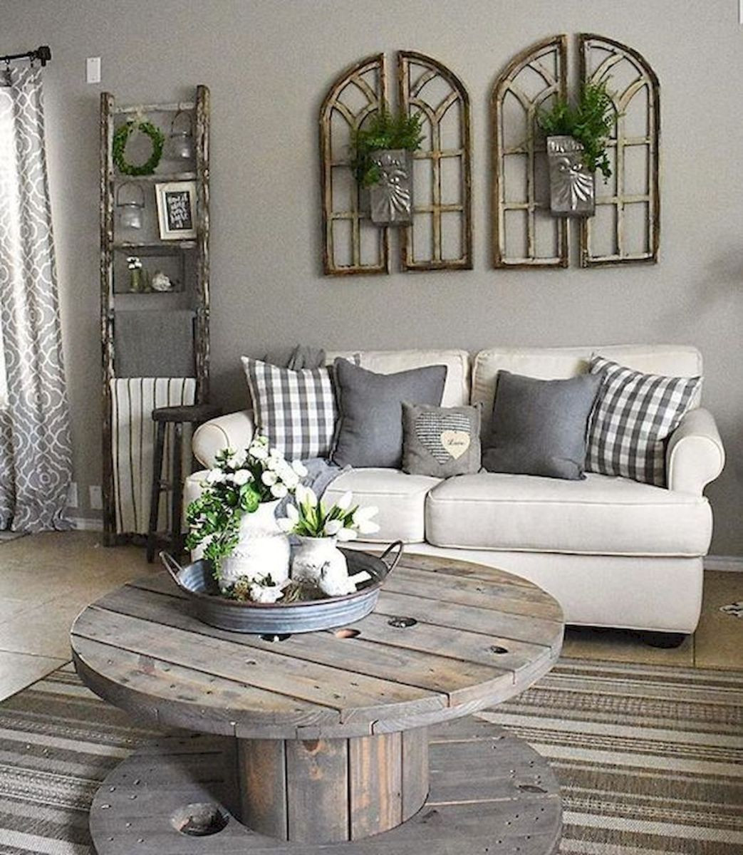 Living Room Wall Decoration Ideas
 75 Best Farmhouse Wall Decor Ideas for Living Room 57