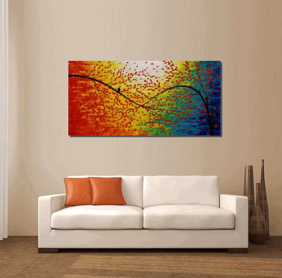 Living Room Wall Painting
 Living Room Wall Art Modern Art Original Artwork