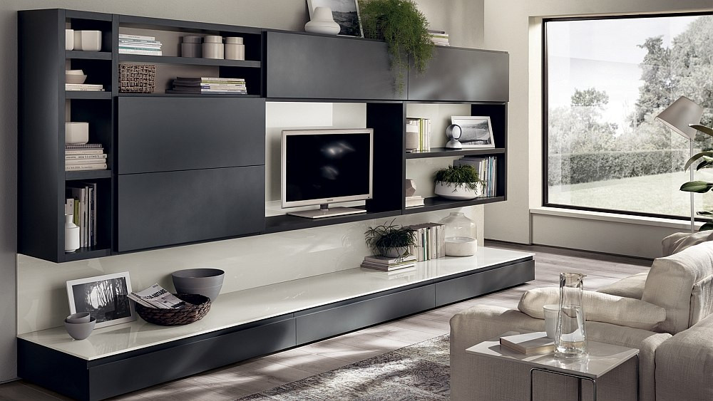 Living Room Wall Unit
 12 Dynamic Living Room positions with Versatile Wall
