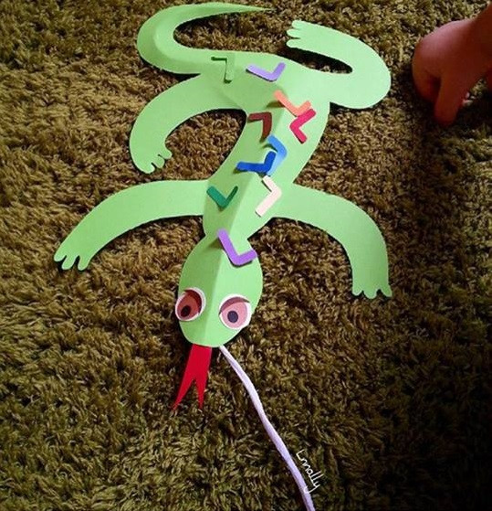 Lizard Craft For Preschool
 Lizard craft preschool