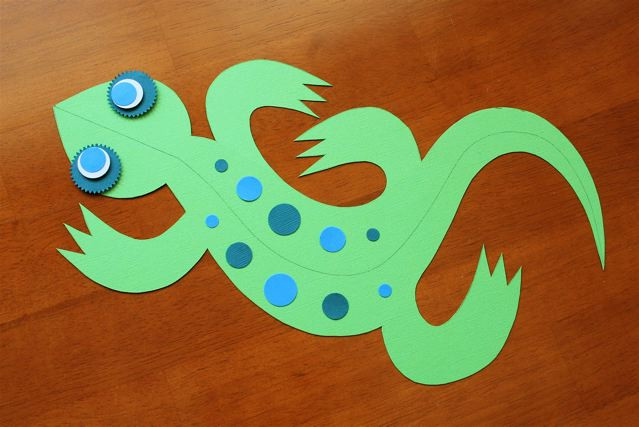 Lizard Craft For Preschool
 3D Paper Lizard Craft Camp