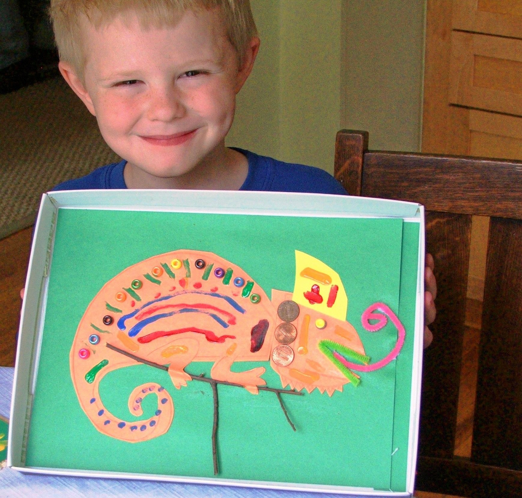 Lizard Craft For Preschool
 Chameleon craft