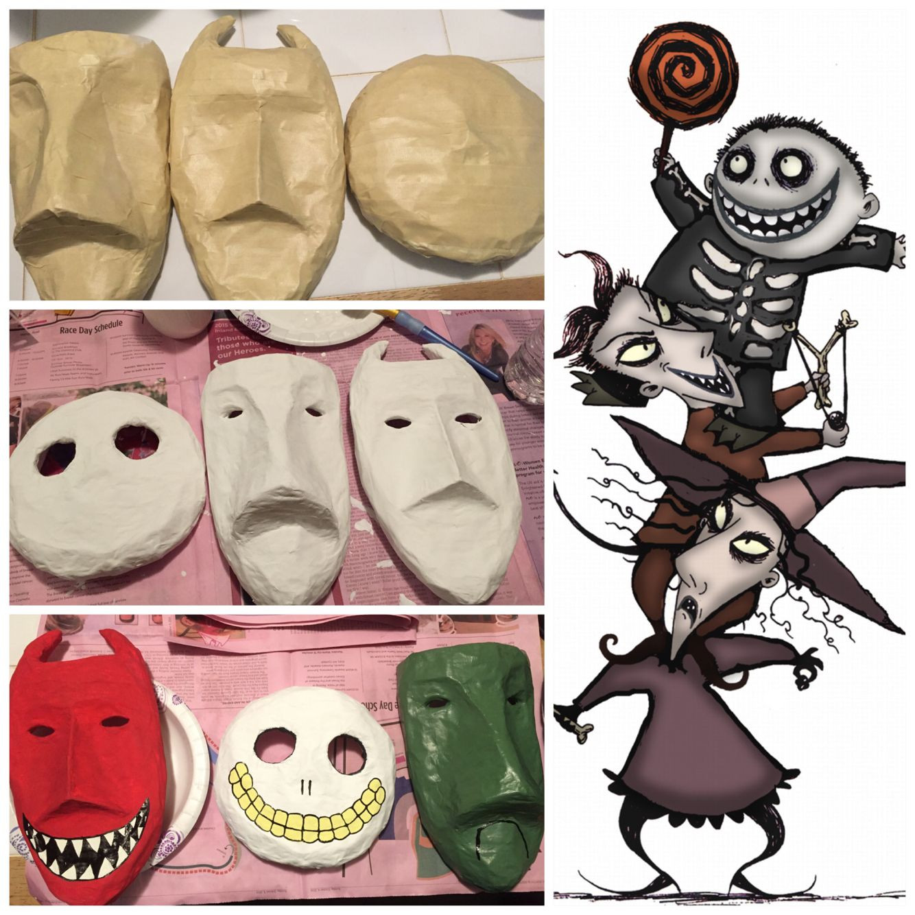 Lock Shock And Barrel Masks DIY
 Shock lock & barrel masks from the nightmare b
