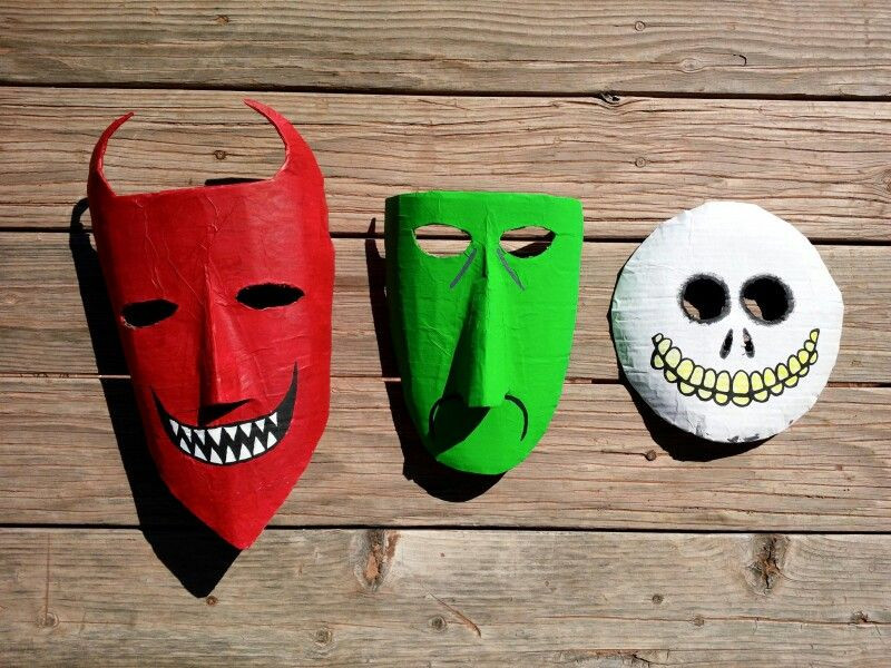 Lock Shock And Barrel Masks DIY
 HOMEMADE LOCK SHOCK AND BARREL MASKS MADE FROM