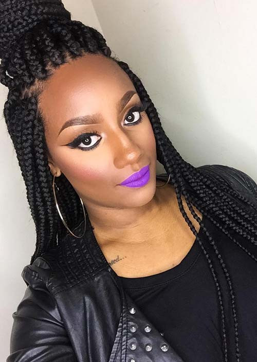 Long Box Braids Hairstyles
 35 Awesome Box Braids Hairstyles You Simply Must Try