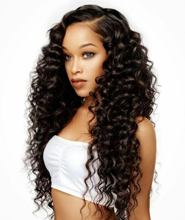 Long Weave Hairstyles For Black Women
 15 Collection of Curly Long Hairstyles For Black Women