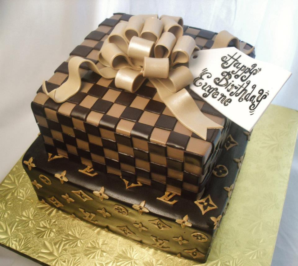 Louis Vuitton Birthday Cakes
 made FRESH daily Louis Vuitton Gift Box Birthday Cake and