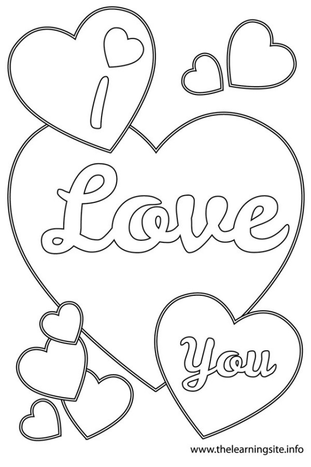 Love Coloring Pages For Kids
 Get This line I Love You Coloring Pages for Kids sz5em