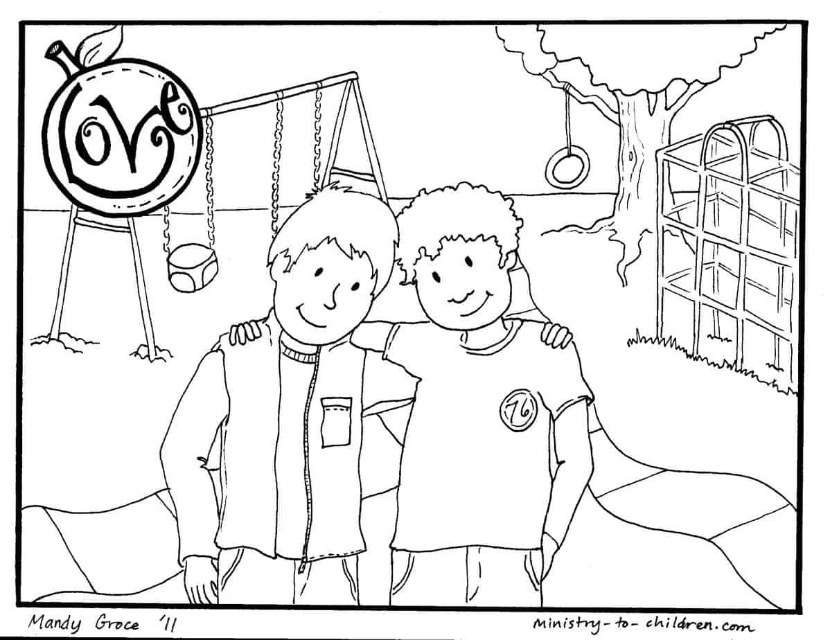 Love Coloring Pages For Kids
 Love Coloring Page for Kids Fruit of the Spirit