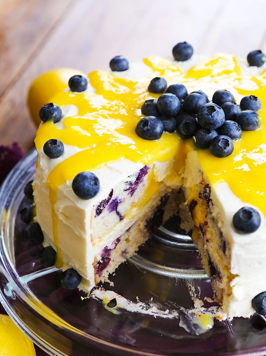 Low Calorie Blueberry Desserts
 Lemon Blueberry Layer Cake Recipe