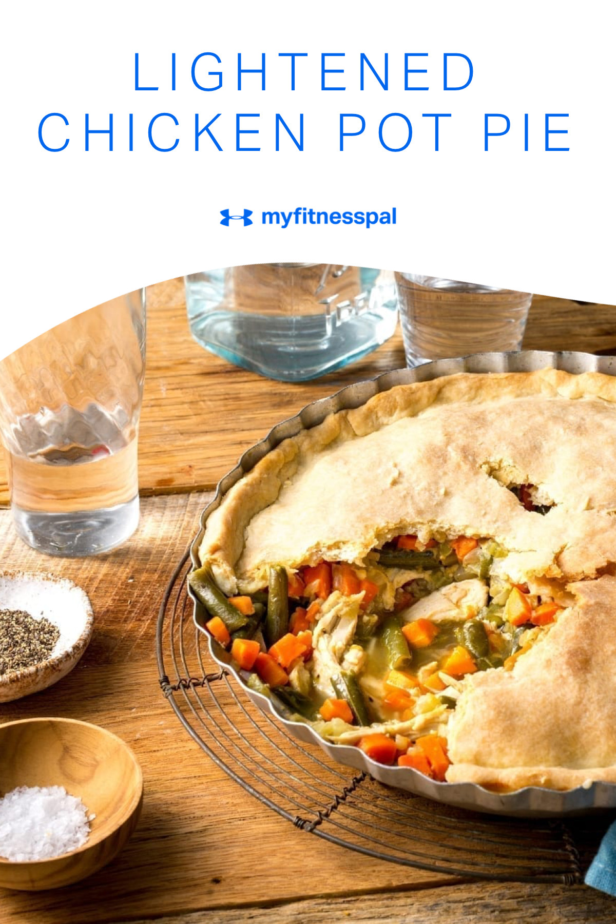 Low Calorie Chicken Pot Pie Recipe
 Lightened Chicken Pot Pie in 2020 With images