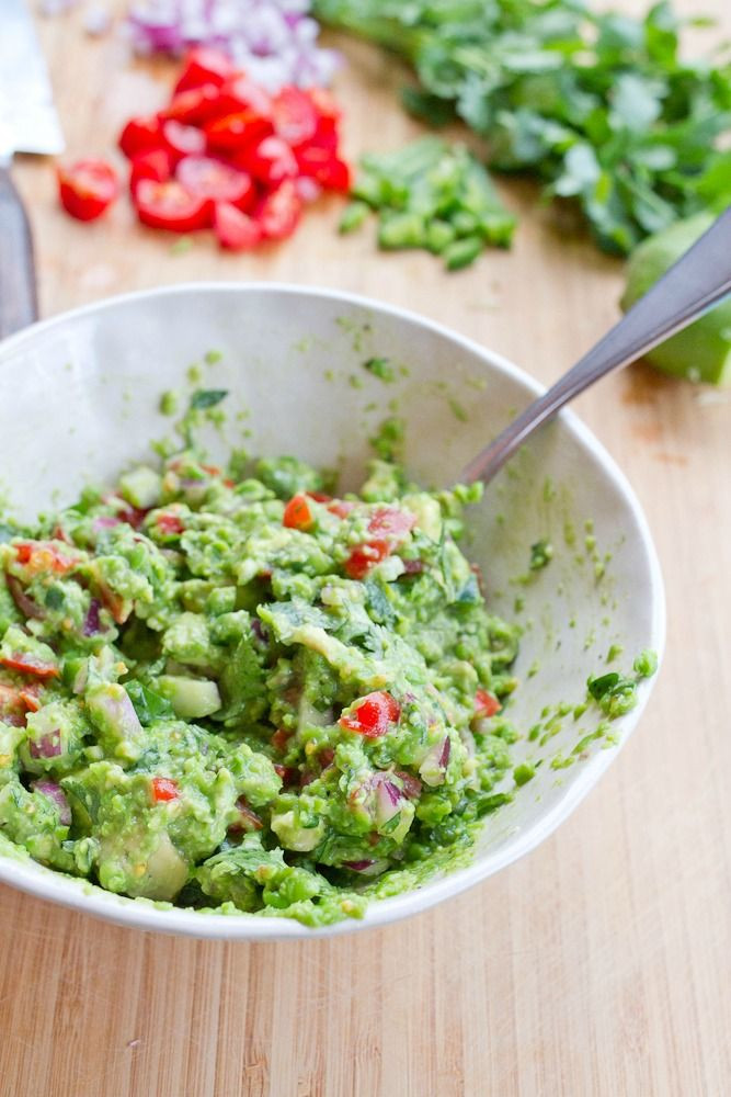 Low Calorie Guacamole
 Healthy Guacamole with Frozen Peas Recipe