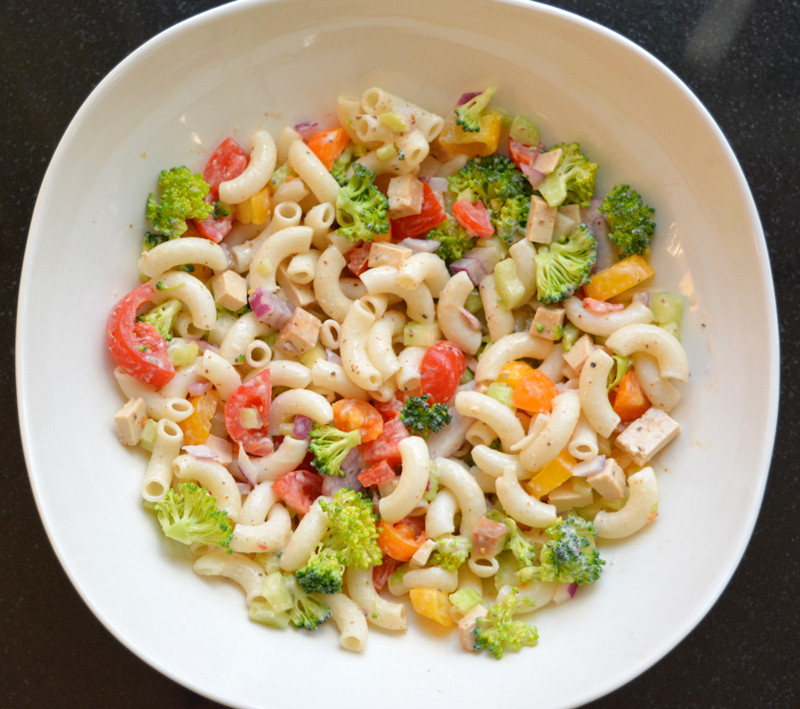 Low Calorie Pasta Salad
 macaroni salad 261 kcal featuring low calorie elbow