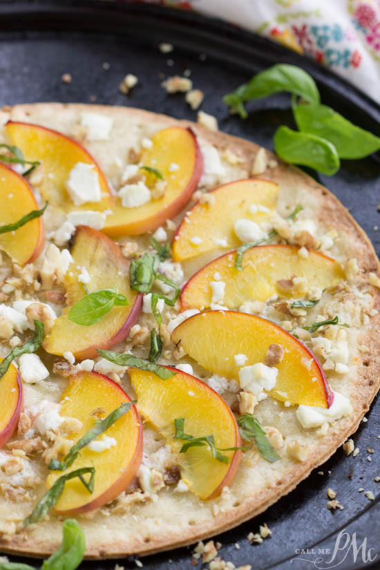 Low Calorie Peach Recipes
 Low Carb Peach Mascarpone Dessert Flatbread Call Me PMc