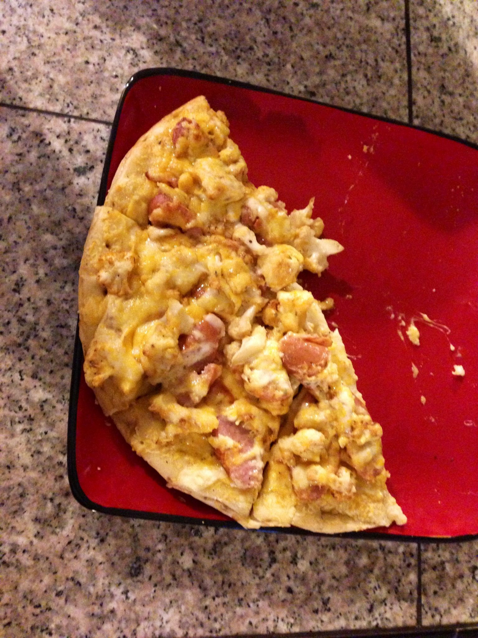 Low Calorie Pizza Sauce
 Home made pizza roasted cauliflower garlic and chicken
