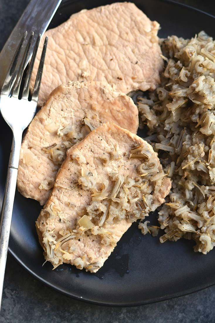 Low Calorie Recipes For Pork Chops
 Pork Chops Wild Rice Casserole GF Low Cal Skinny