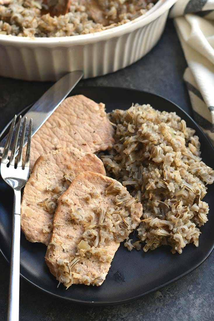 Low Calorie Recipes For Pork Chops
 Pork Chops Wild Rice Casserole GF Low Cal Skinny