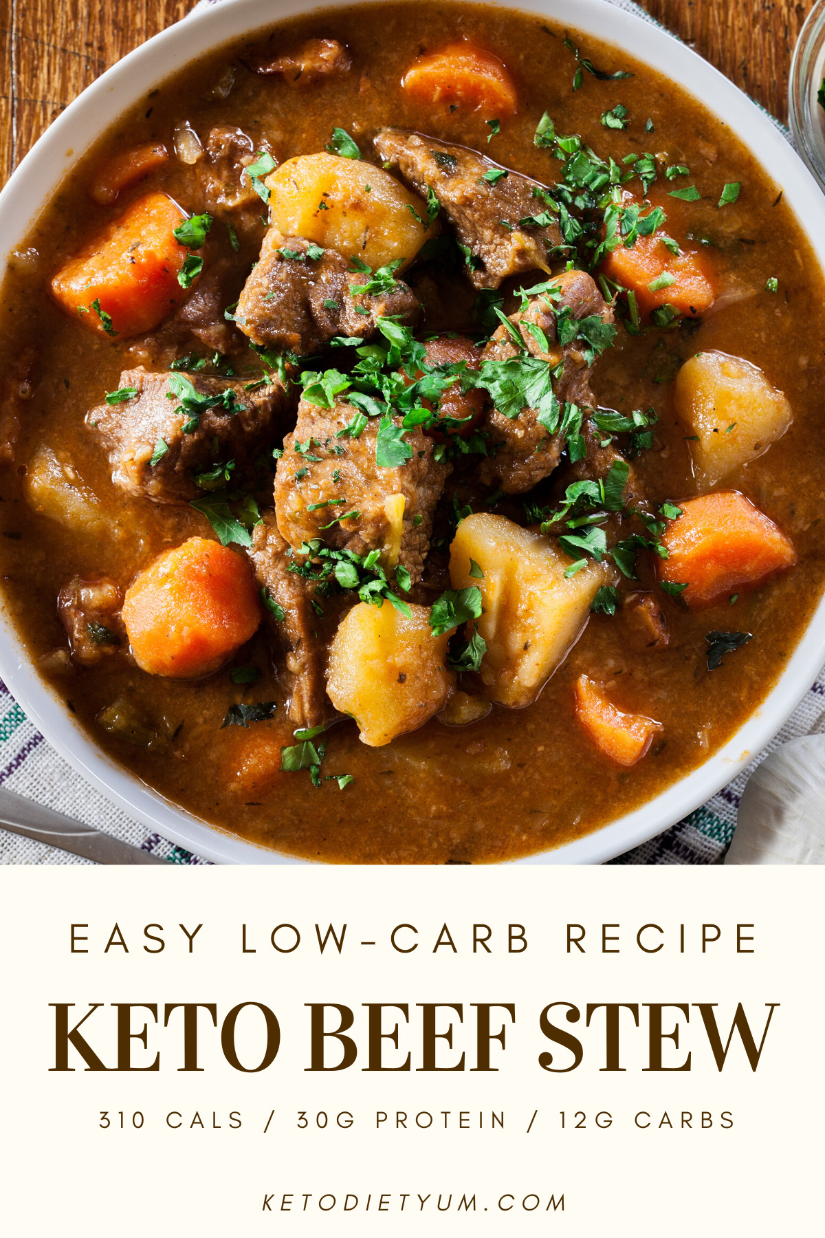 Low Carb Beef Stew Recipe
 Easy Keto Beef Stew Recipe