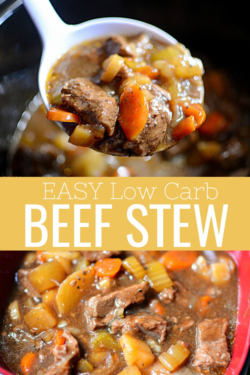 Low Carb Beef Stew Recipe
 EASY Crockpot Low Carb Beef Stew Recipe Sober Julie