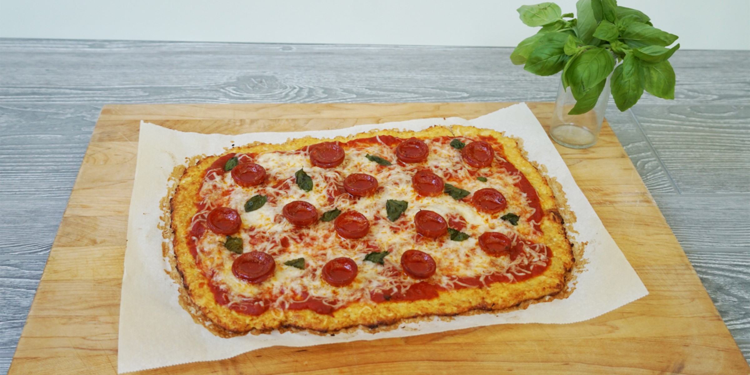 Low Carb Cauliflower Pizza
 Traditional Low Carb Cauliflower Pizza Crust TODAY
