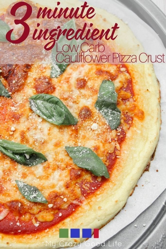 Low Carb Cauliflower Pizza
 3 Ingre nt Low Carb Cauliflower Pizza Crust Recipe
