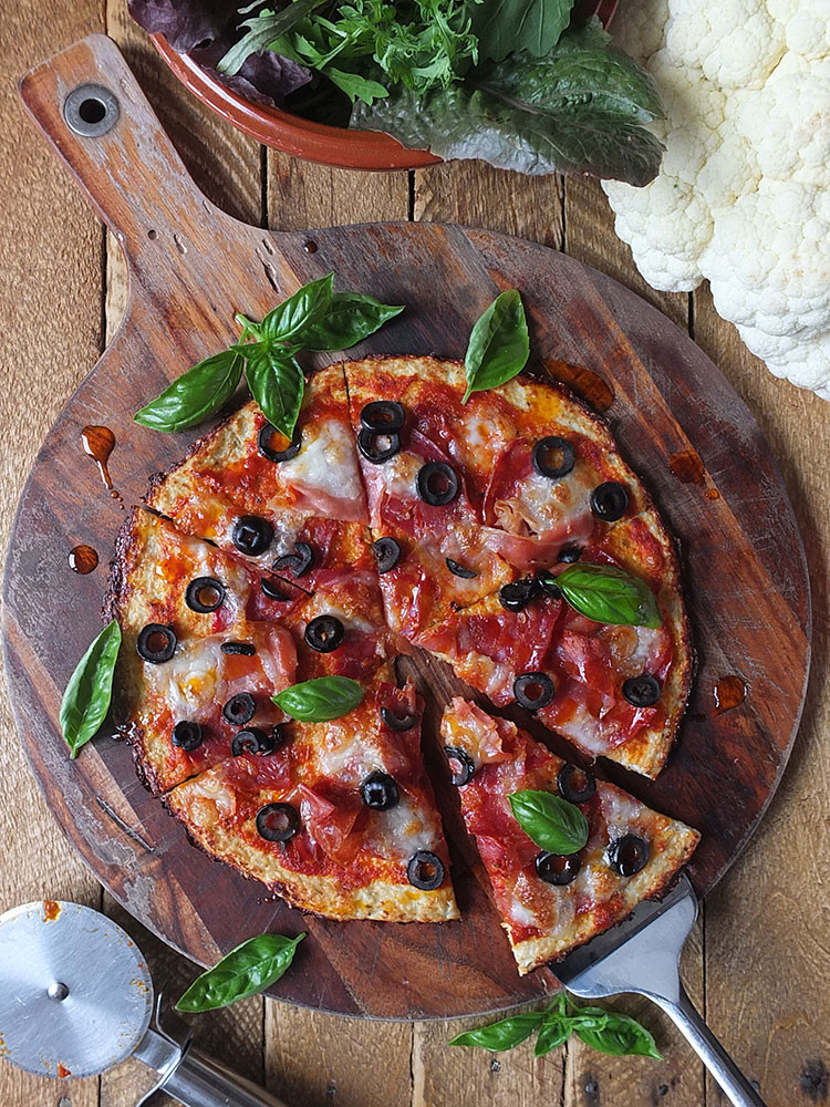 Low Carb Cauliflower Pizza
 Low Carb Gluten Free Cauliflower Pizza Crust