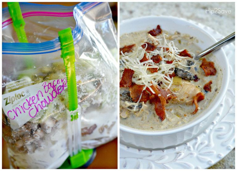 Low Carb Freezer Recipes
 Low Carb Easy Chicken Bacon Chowder Freezer Meal