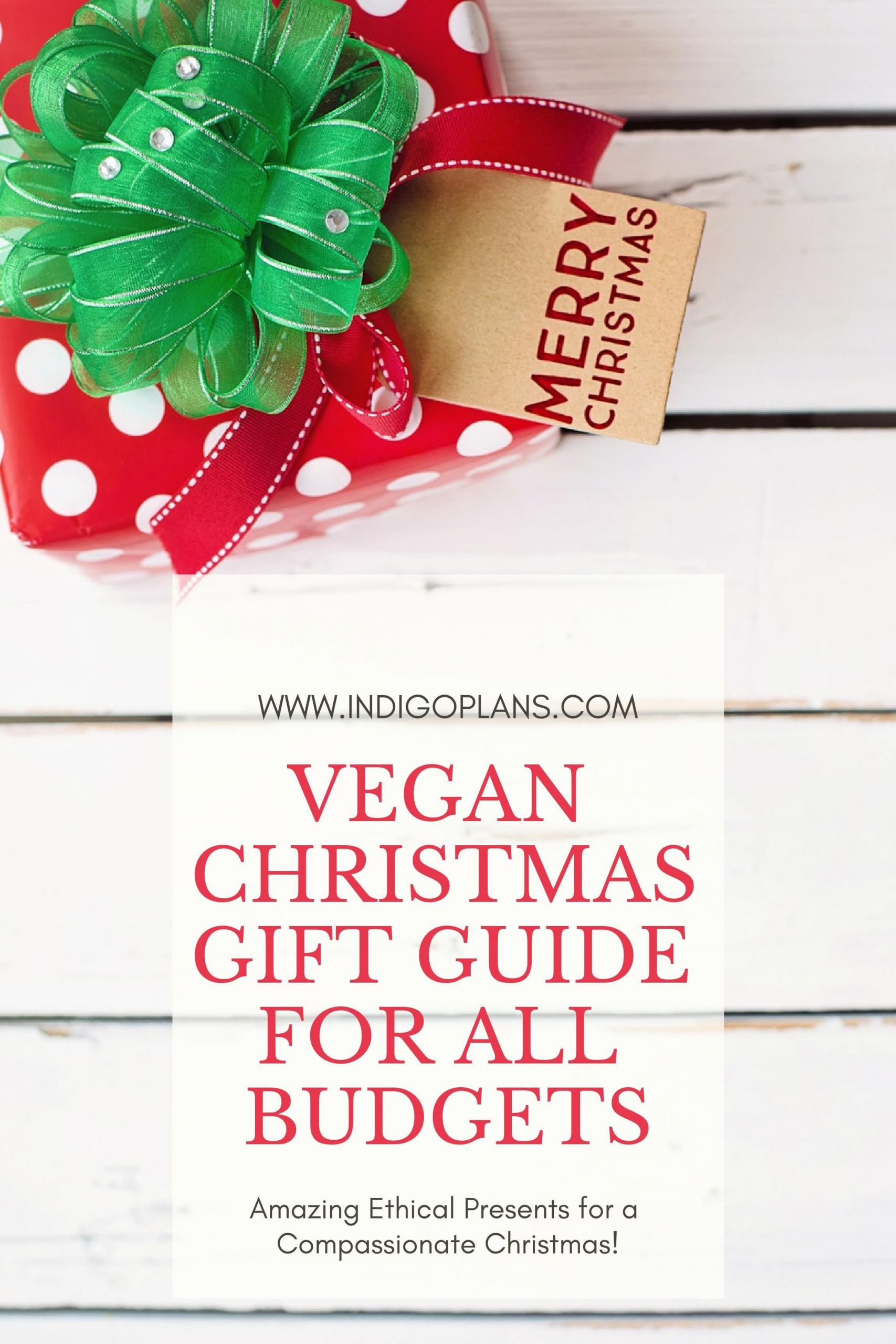 Low Cost Christmas Gift Ideas
 Amazing Vegan Gifts for a passionate Christmas