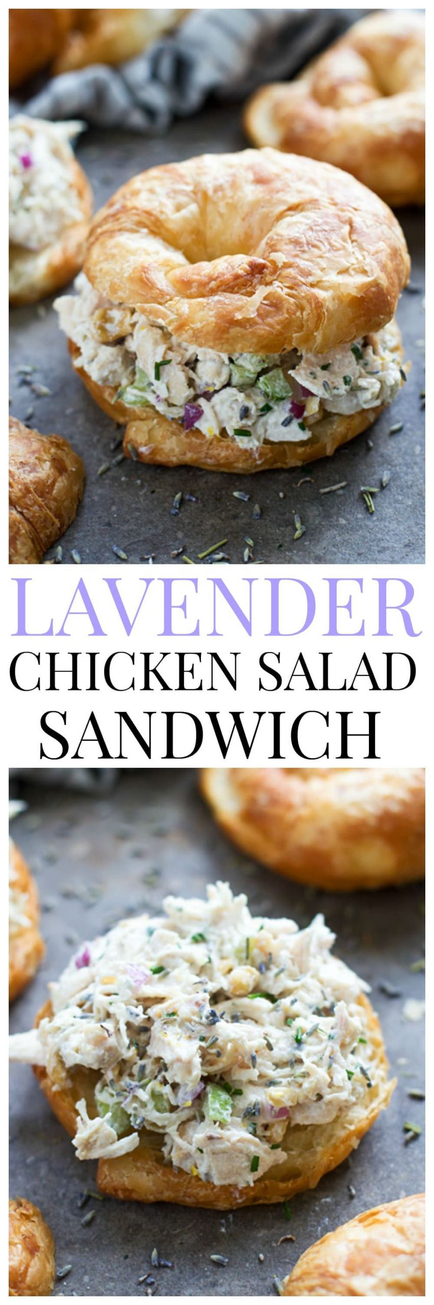 Low Fat Chicken Salad Sandwich Recipes
 Lavender Chicken Salad Sandwiches Recipe