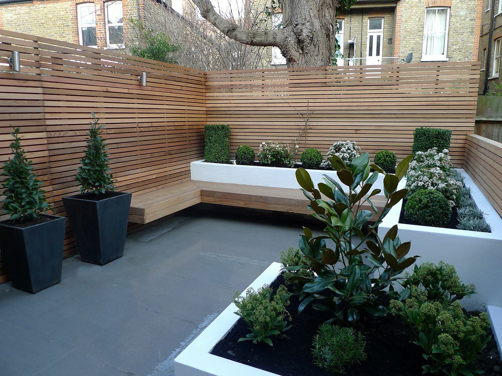 Low Maintenance Backyard Design
 Garden design designer clapham balham battersea small low