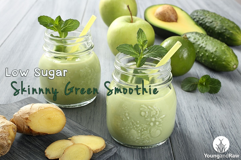 Low Sugar Green Smoothies
 Low Sugar Skinny Green Smoothie Young and Raw