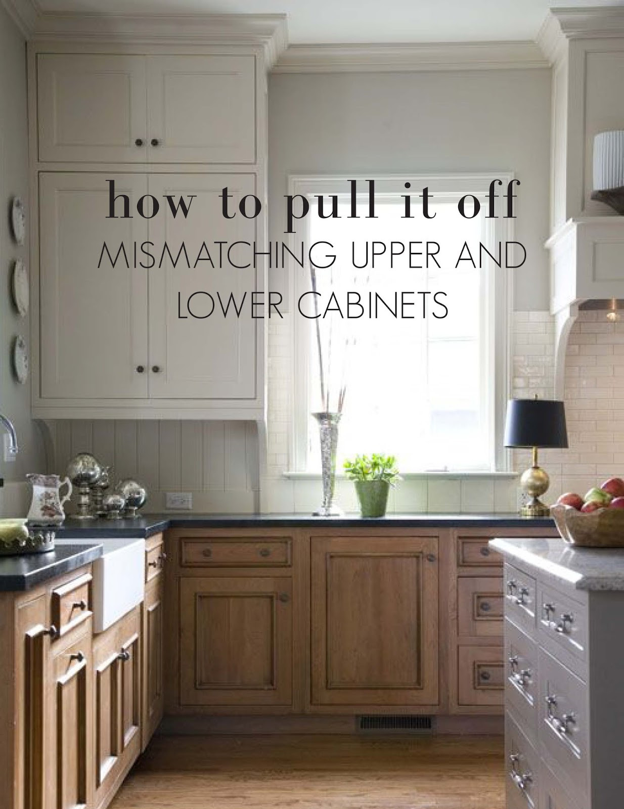 Lowering Kitchen Cabinets
 Mismatching Upper & Lower Cabinets How to pull it off