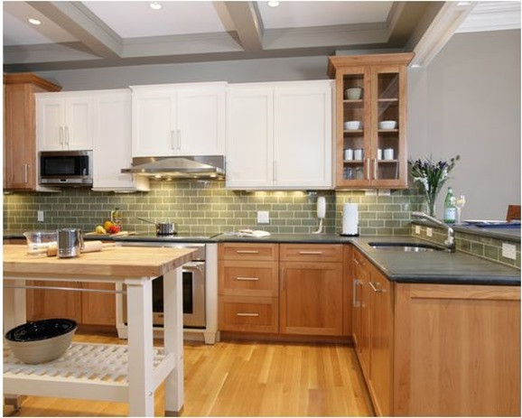 Lowering Kitchen Cabinets
 Popular Again Wood Kitchen Cabinets