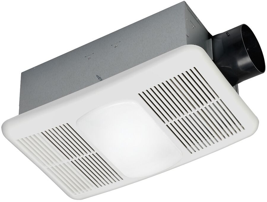 Lowes Bathroom Exhaust Fan
 White Bathroom Exhaust Fan with Heater and Light 1 5 Sone