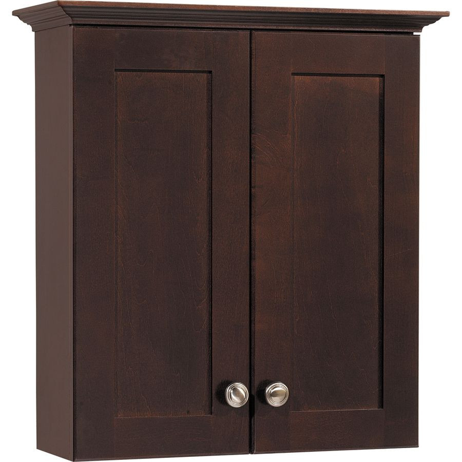 Lowes Bathroom Storage Cabinets
 Shop Style Selections Longshire Espresso Storage Cabinet
