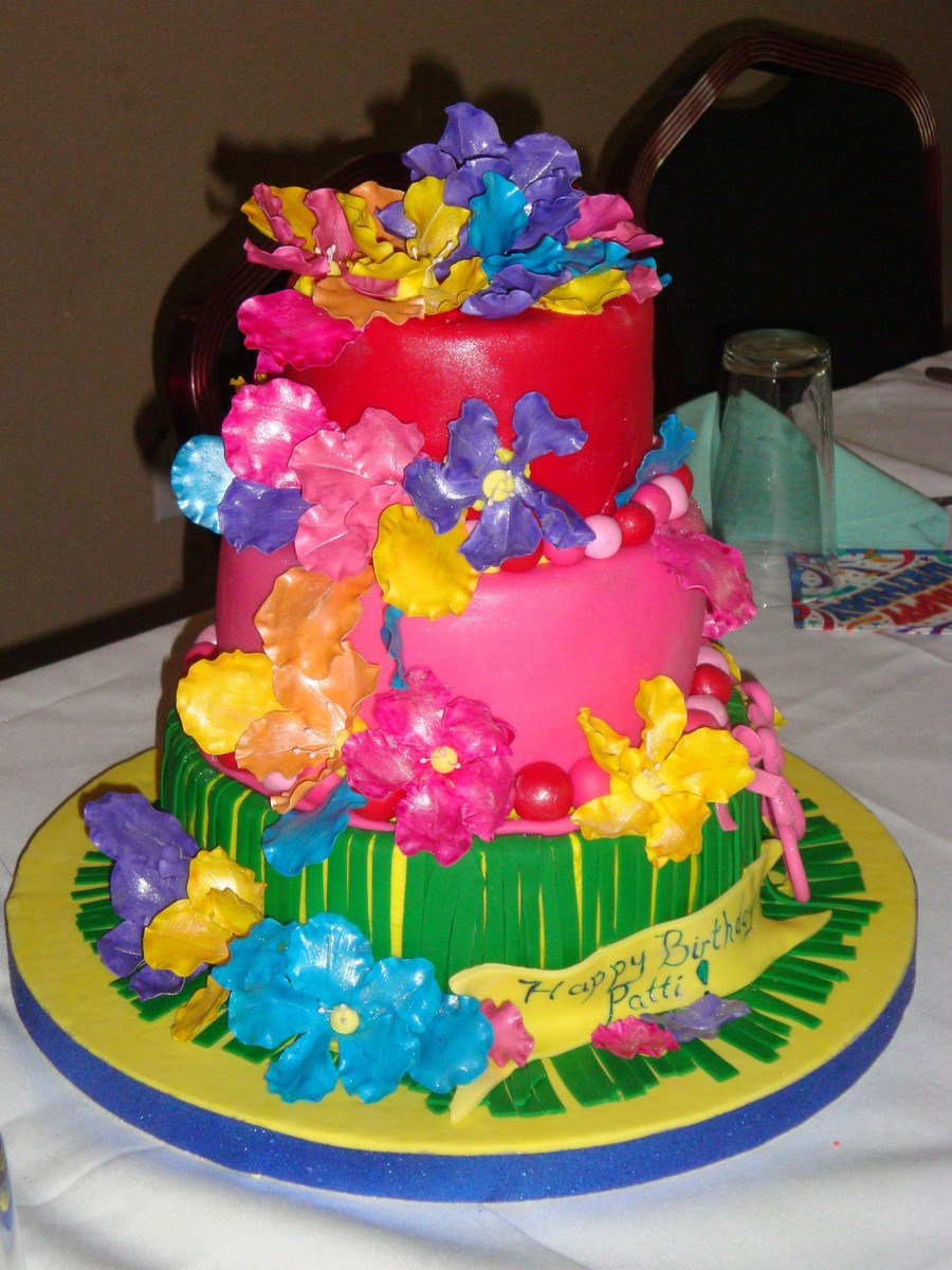Luau Birthday Cake
 Luau Birthday Cake CakeCentral