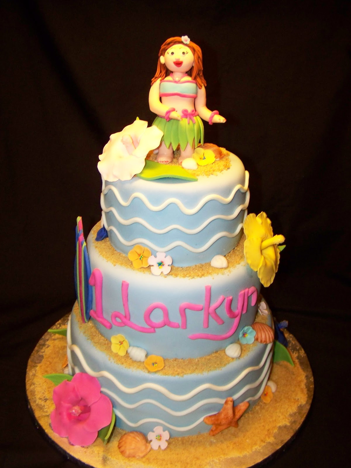 Luau Birthday Cake
 Cakes by Kristen H Luau Cakes