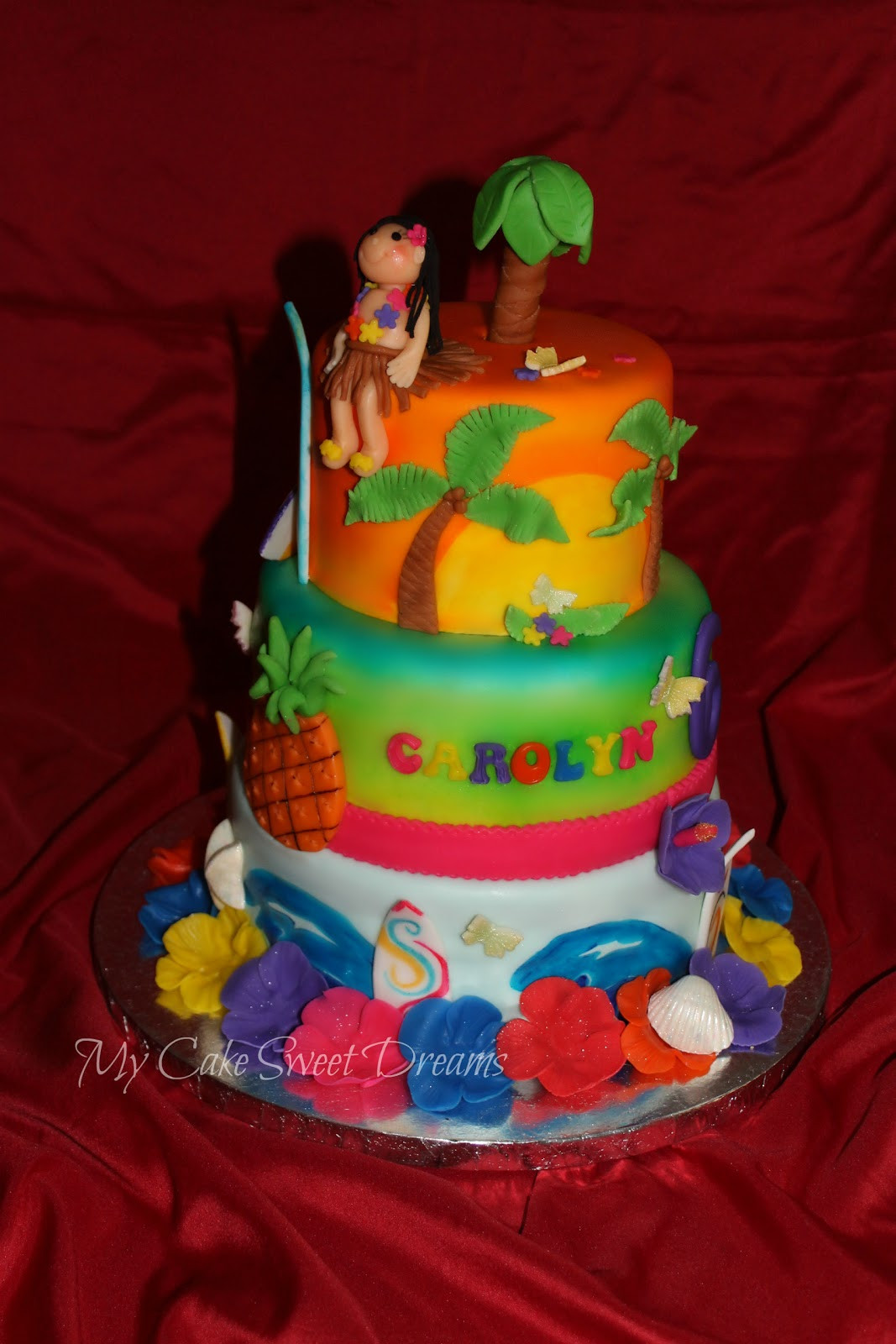 Luau Birthday Cakes
 Cakesby Zana Luau Birthday Cake