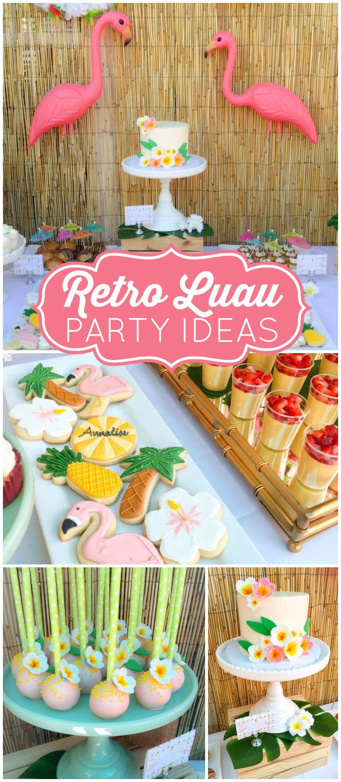Luau Graduation Party Ideas
 How cool is this retro luau for a graduation party See