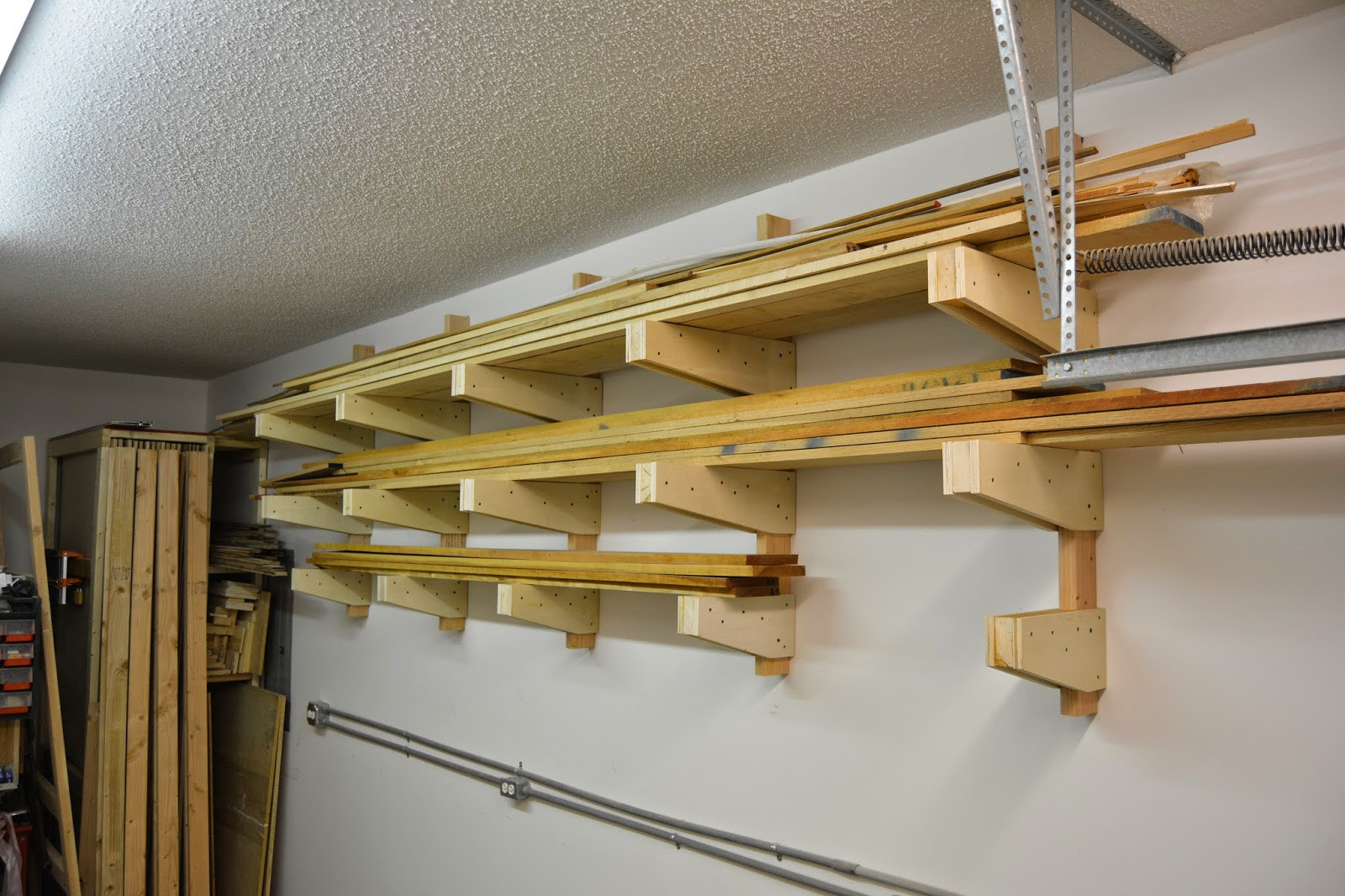 Lumber Storage Rack DIY
 DIY Wall Mounted Lumber Rack Featuring Lane Bros