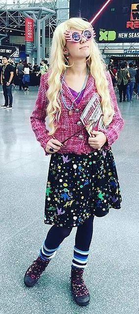 Luna Lovegood Costume DIY
 A pretty accurate Luna Lovegood Halloween costume