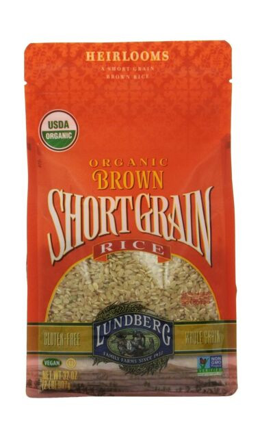 Lundberg Short Grain Brown Rice
 Lundberg Brown Short Grain Rice 32 Ounce Pack of 6