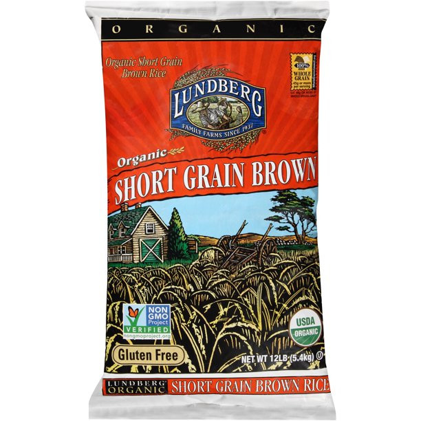 Lundberg Short Grain Brown Rice
 Lundberg Organic Short Grain Brown Rice 12 lb Bag
